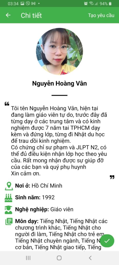 dạy kèm tiếng nhật