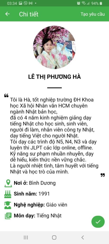 dạy kèm tiếng nhật