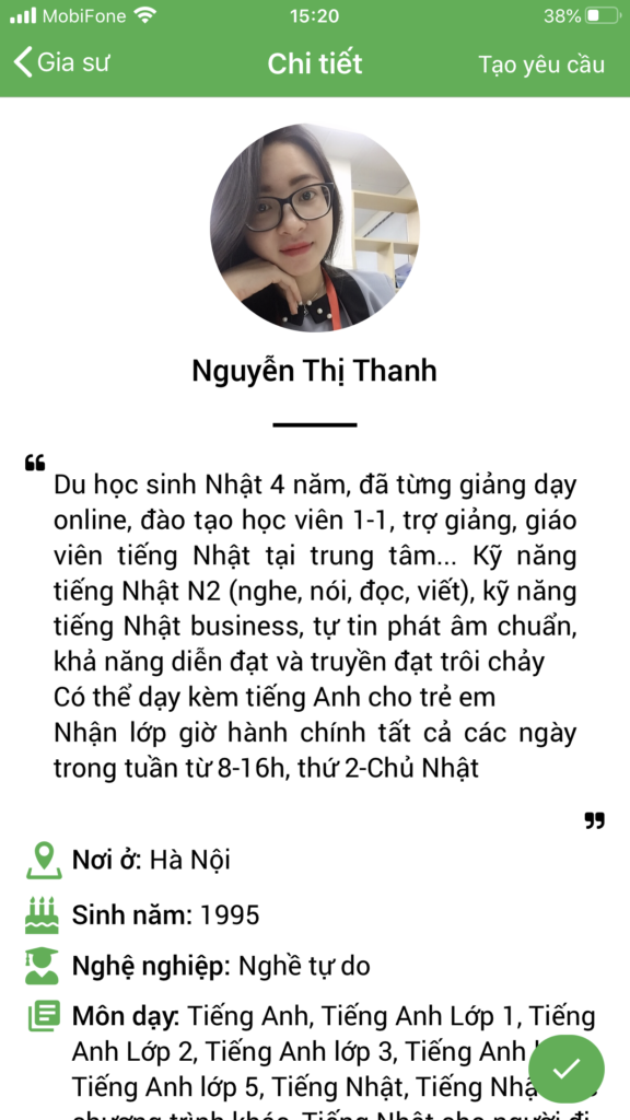 dạy kèm tiếng nhật