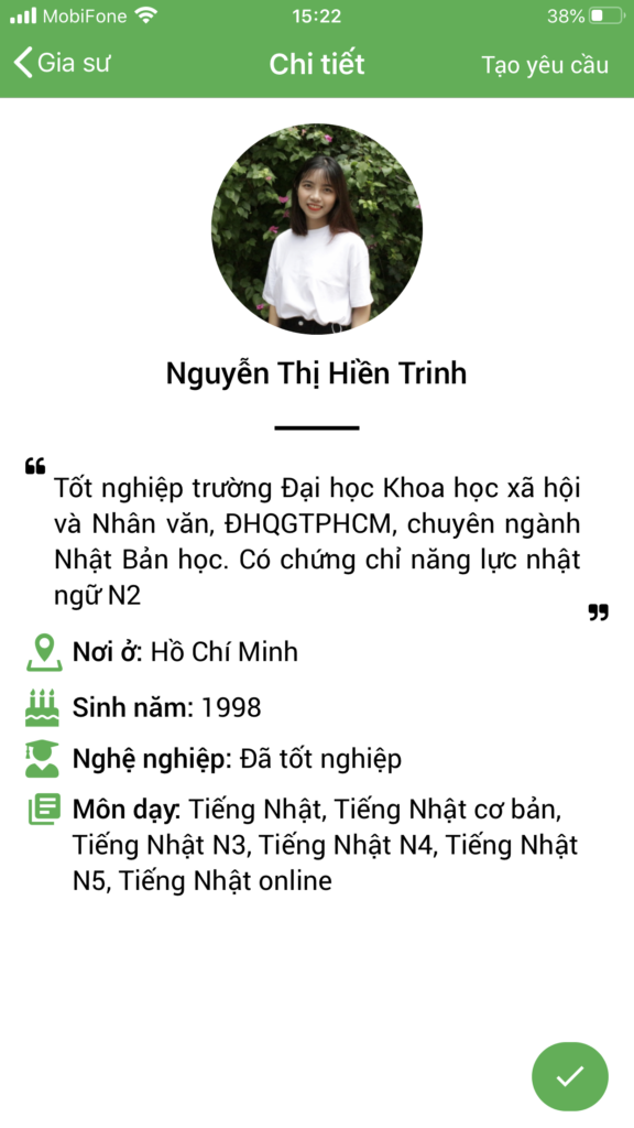 dạy kèm tiếng nhật