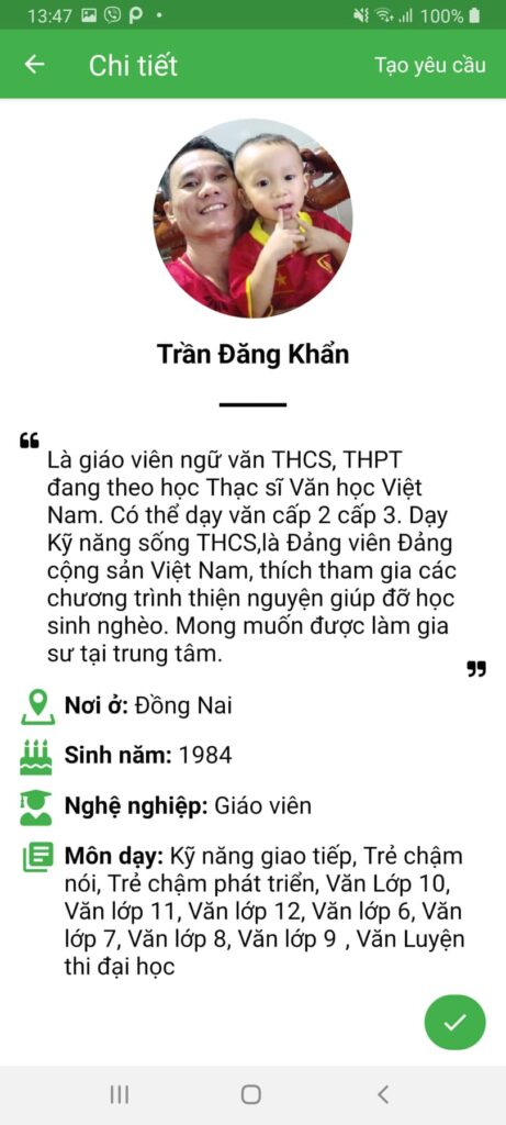 gia sư dạy kèm môn văn