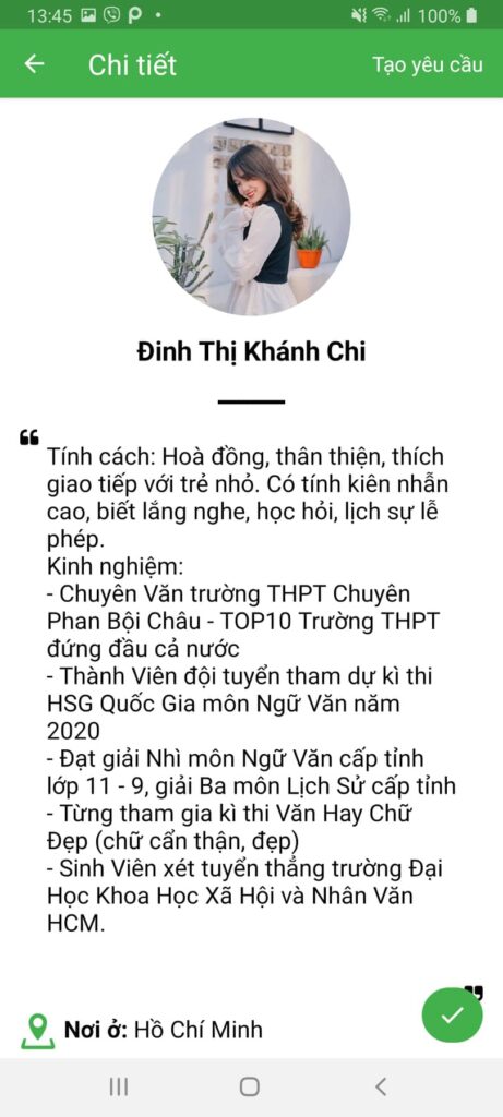 gia sư dạy kèm môn văn