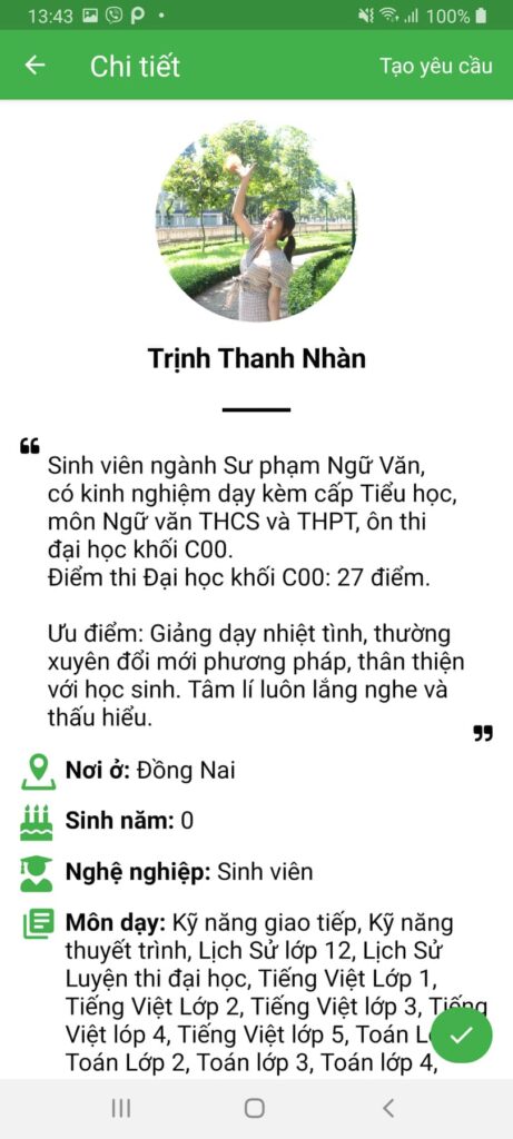 gia sư dạy kèm môn văn